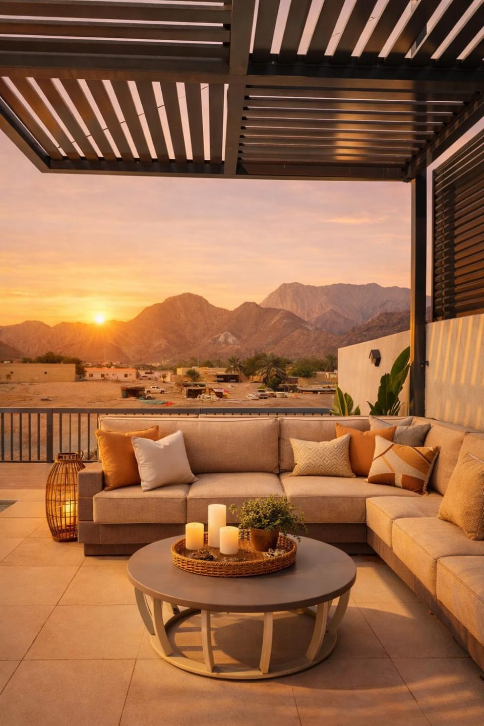 Seascape Horizon Retreat Mountain & Sea View Villa in Sharjah