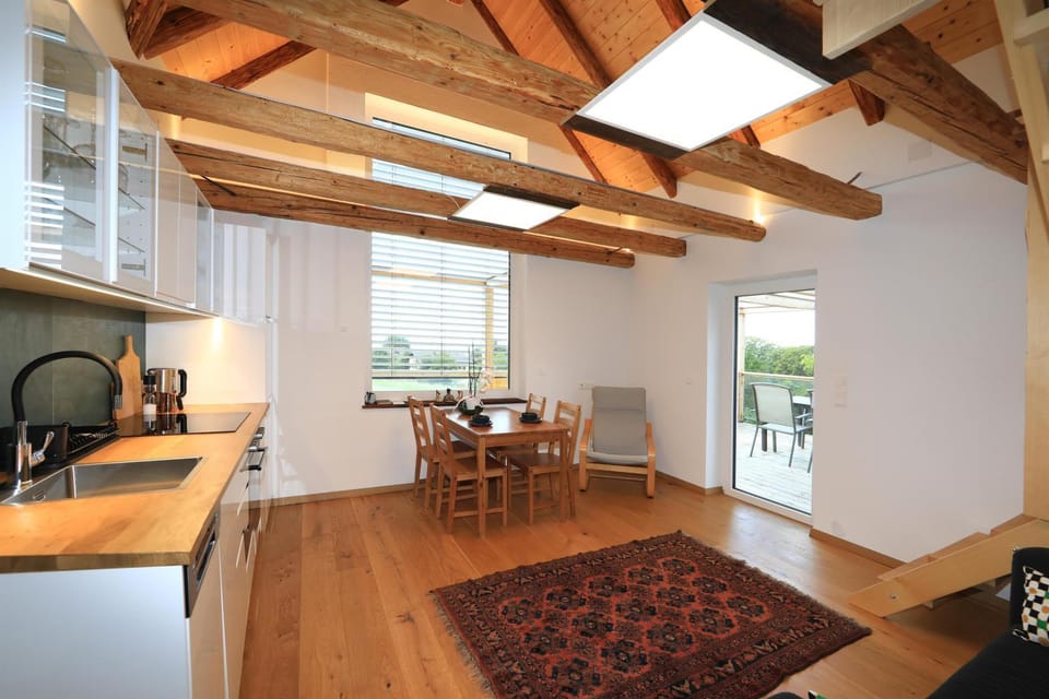Kitchen or kitchenette, Living room, Dining area