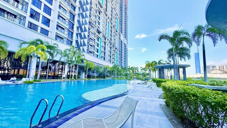Property building, Day, Pool view, Swimming pool, sunbed