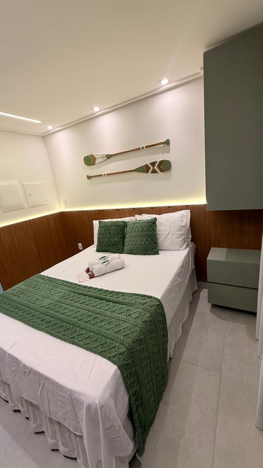 Flat 50m da praia com Piscina, academia, Até 3 pessoas Apartment in João Pessoa