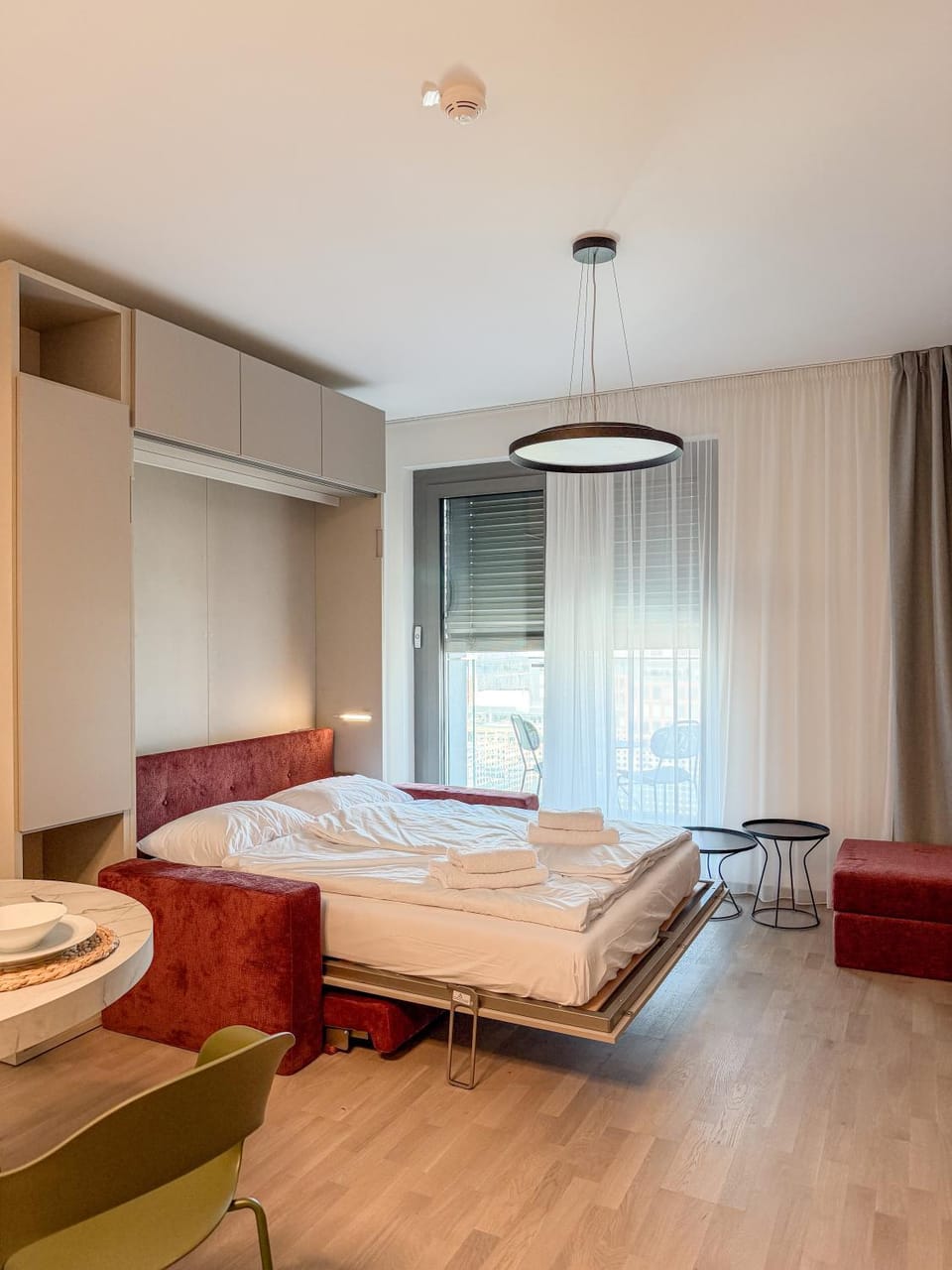 Bed, Living room, Bedroom