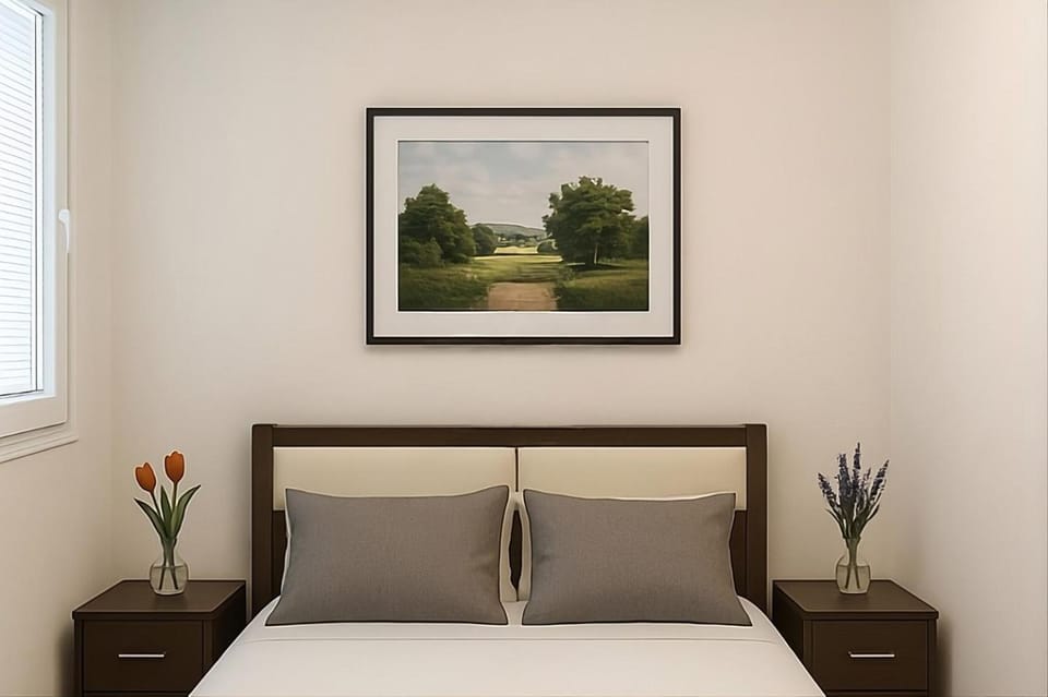 Bed, Photo of the whole room, Decorative detail, Bedroom