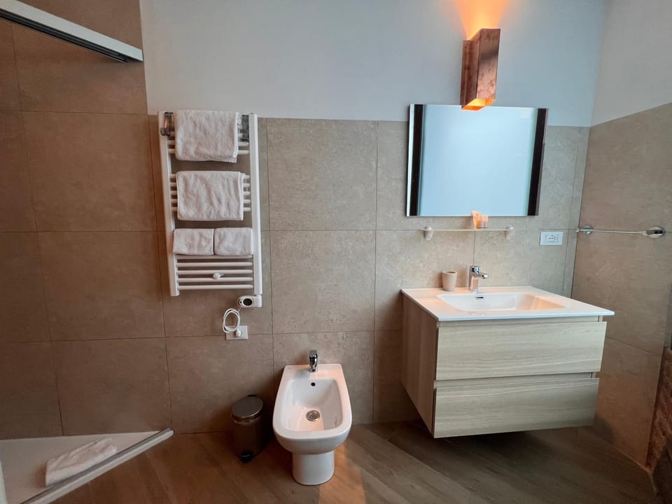 Toilet, Bathroom, towels