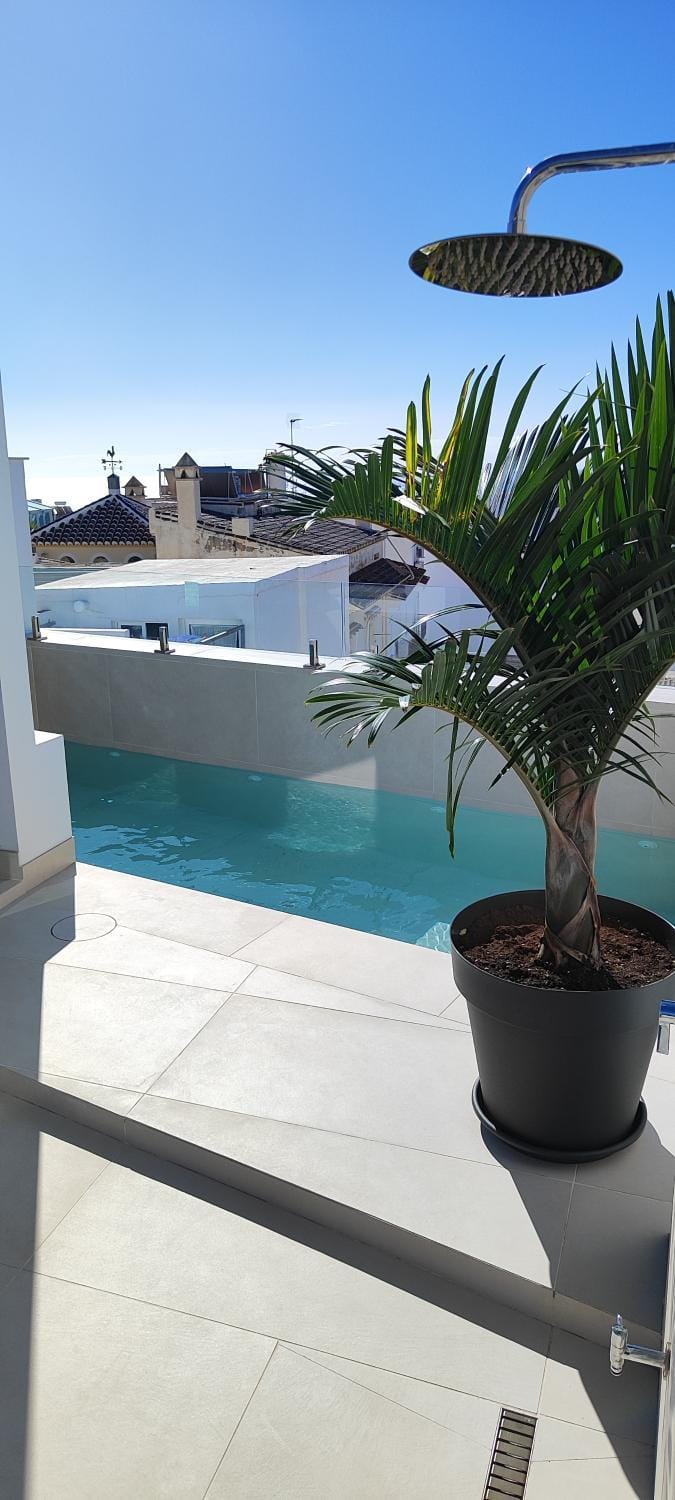 Natural landscape, View (from property/room), Balcony/Terrace, Pool view, Swimming pool