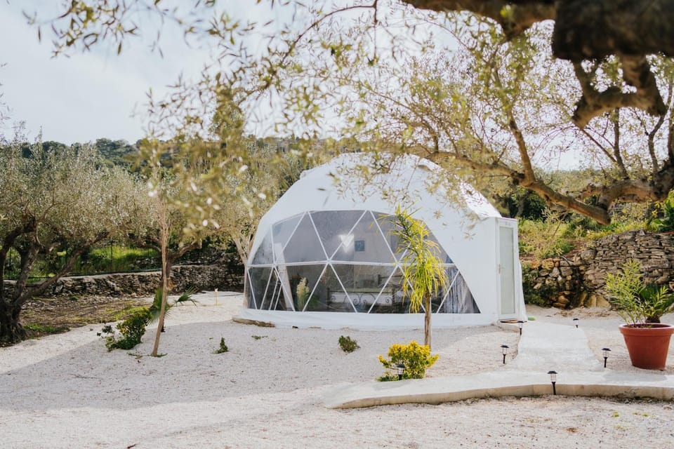 Olive Dome, Luxury Glamping Dome in Crete Luxury tent in Crete