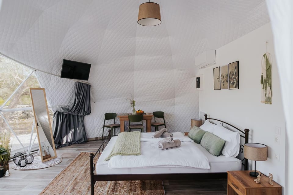 Olive Dome, Luxury Glamping Dome in Crete Luxury tent in Crete