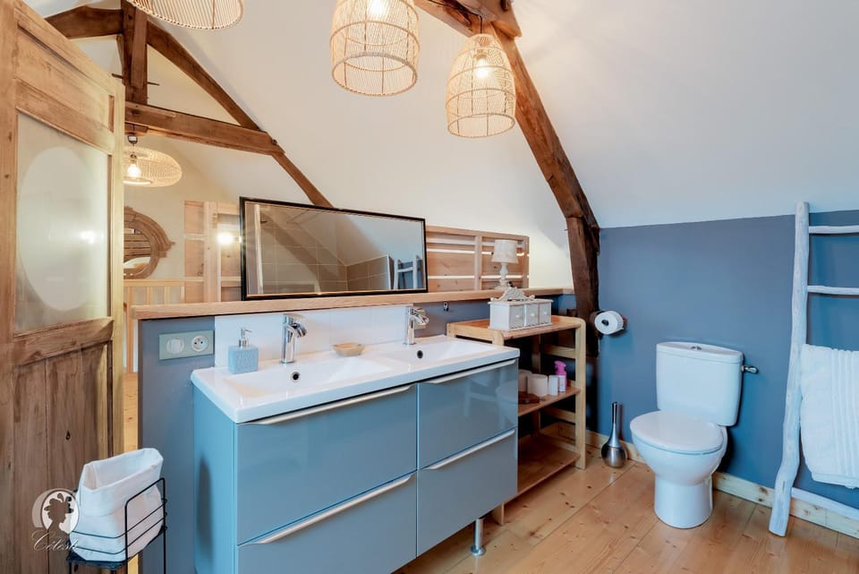 Toilet, Bathroom, towels