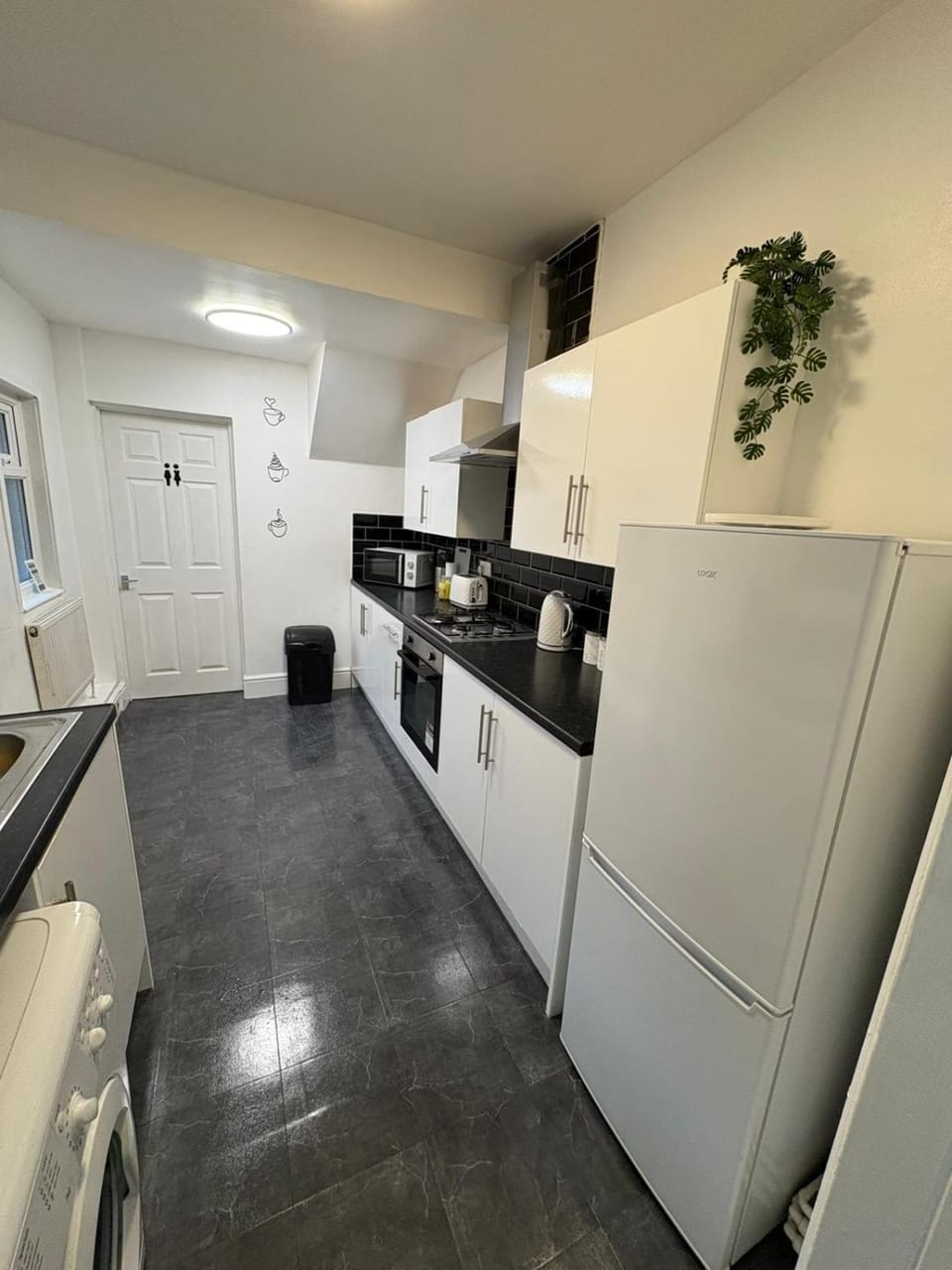 Kitchen or kitchenette, oven, stove