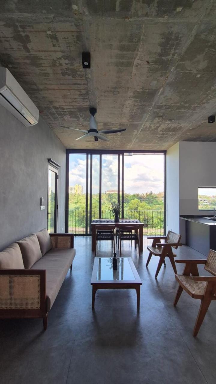 View (from property/room), Living room, Dining area, air conditioner