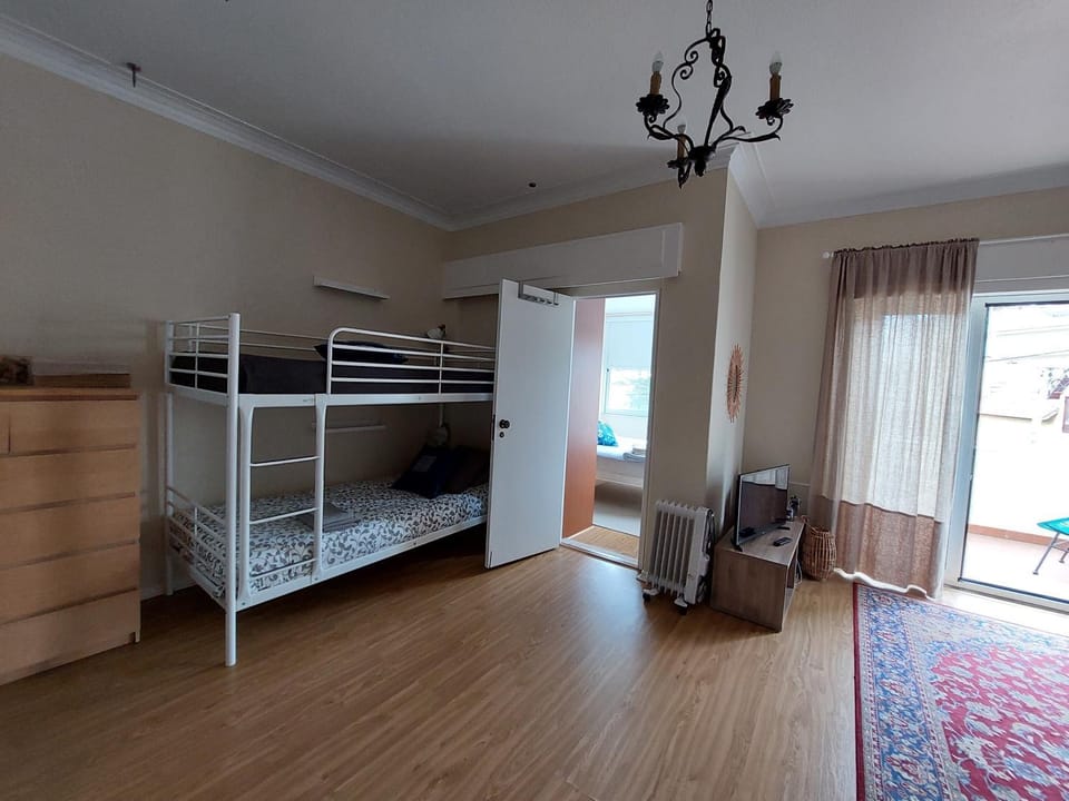 Property building, Living room, Bedroom