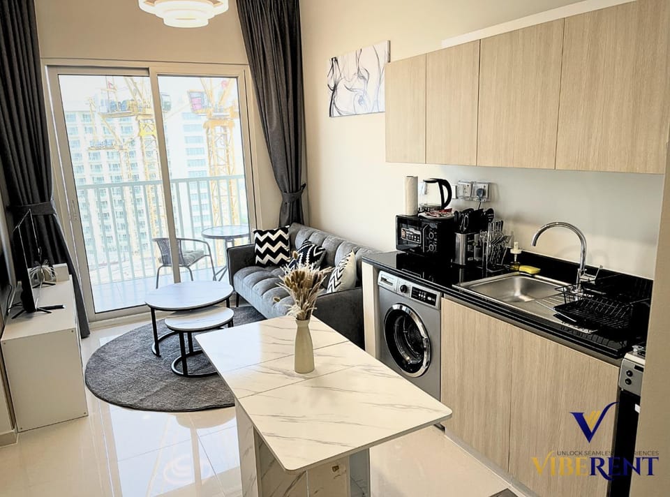 Living room, kitchen