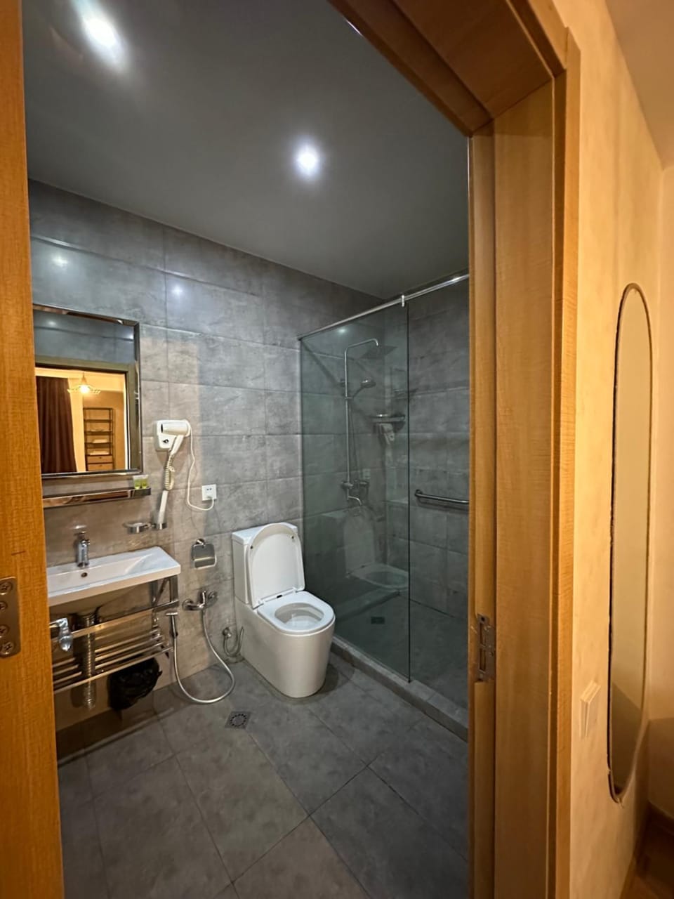Shower, Toilet, Bathroom, bidet, towels