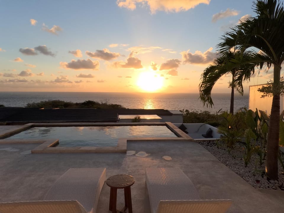 Day, Natural landscape, Pool view, Sea view, Swimming pool, Sunrise, Sunset