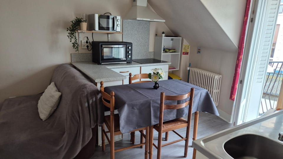 Kitchen or kitchenette, Seating area, Dining area, oven, stove, kitchen