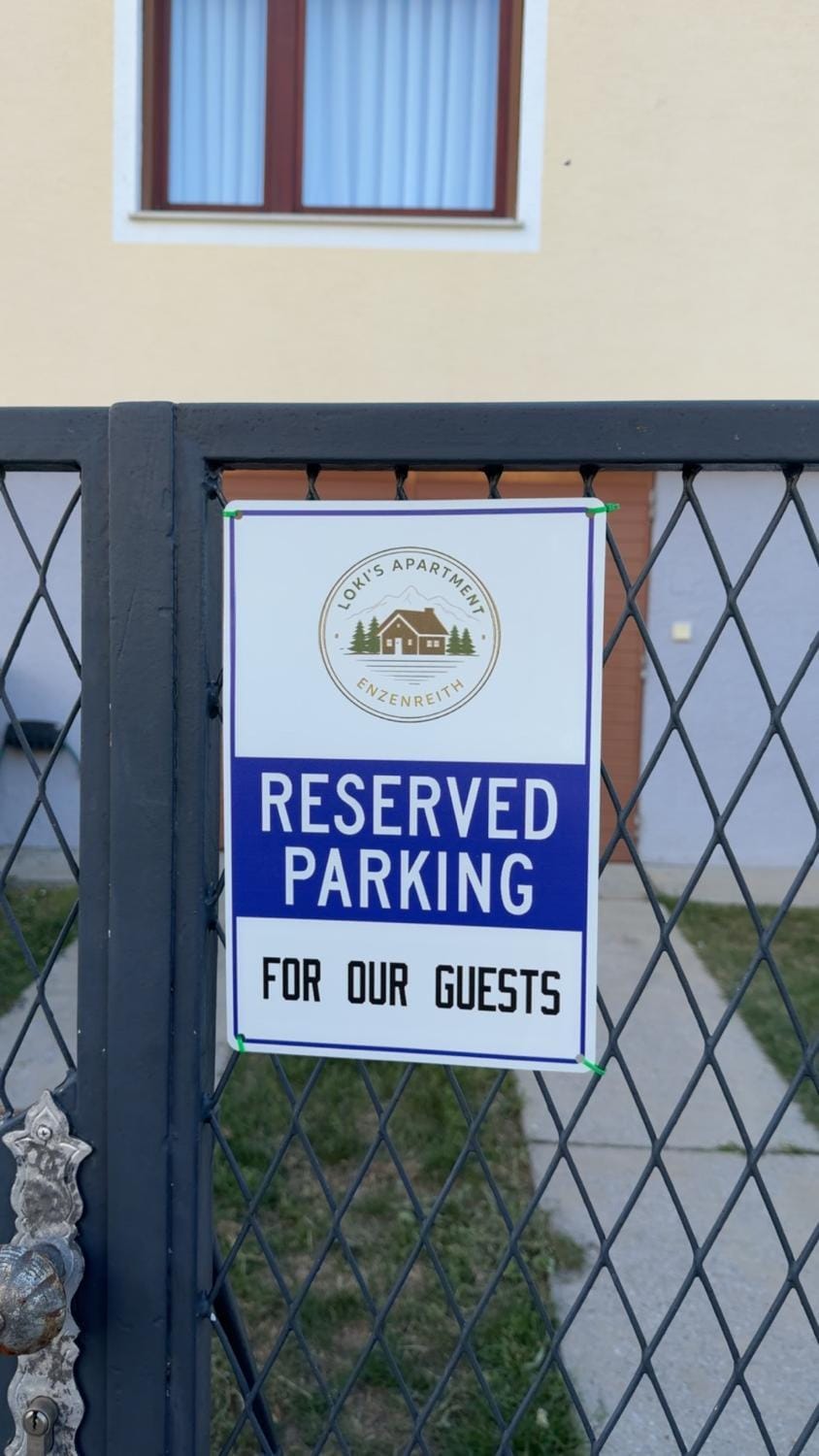 Property logo or sign, Parking