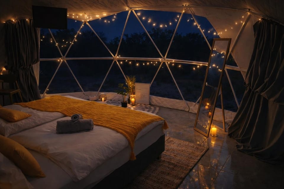 Lemon Dome, Luxury Glamping Dome in Crete Luxury tent in Crete