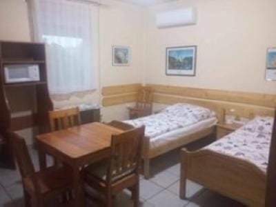 Bed, Bathroom, Kitchen or kitchenette, minibar, air conditioner