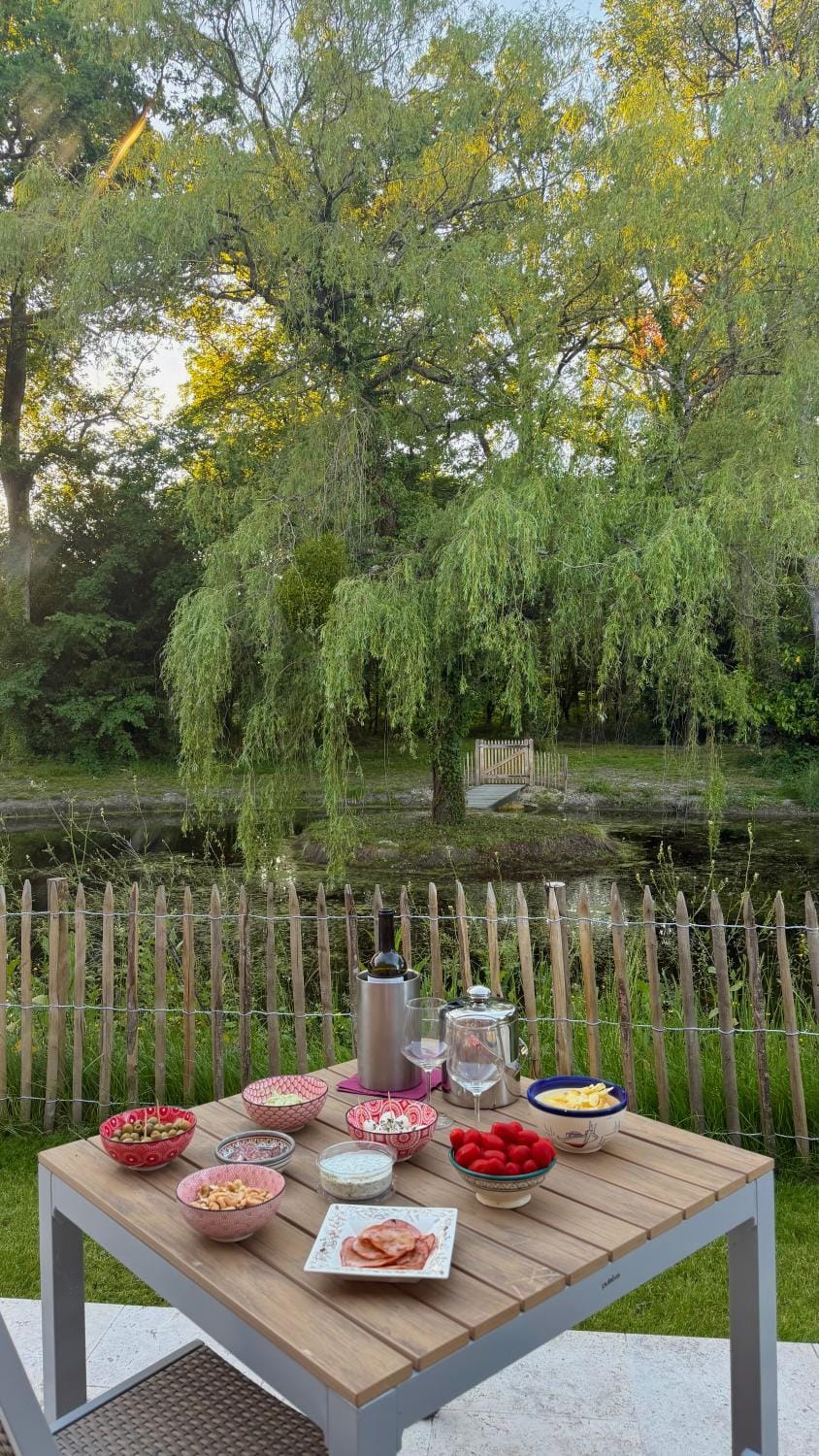 Patio, Day, Lake view