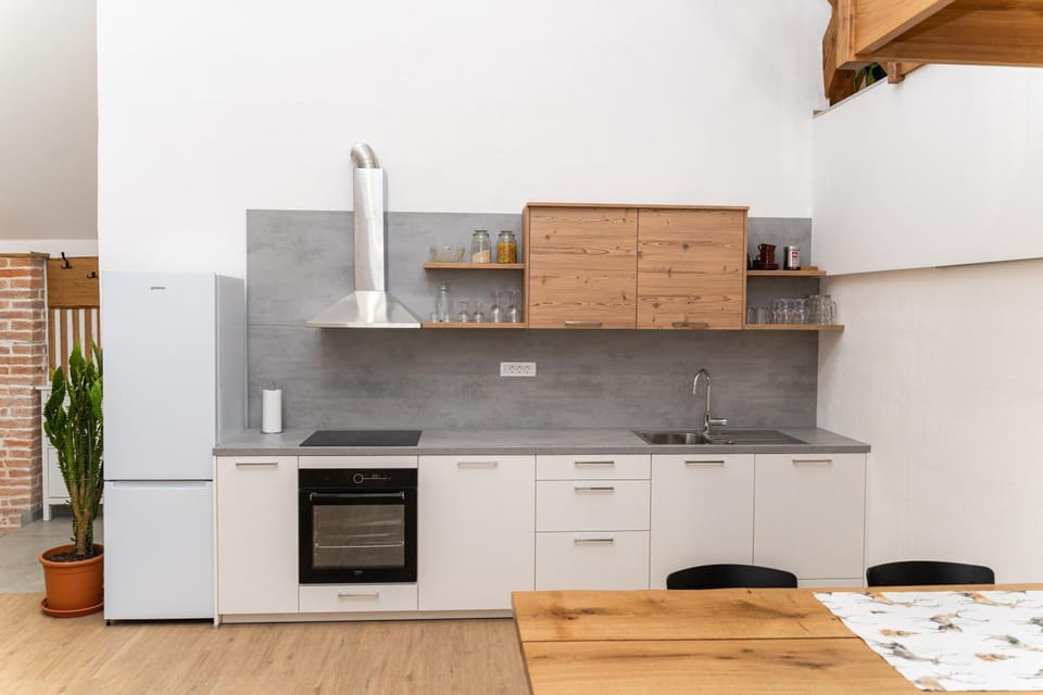 Dining area, oven, stove, kitchen