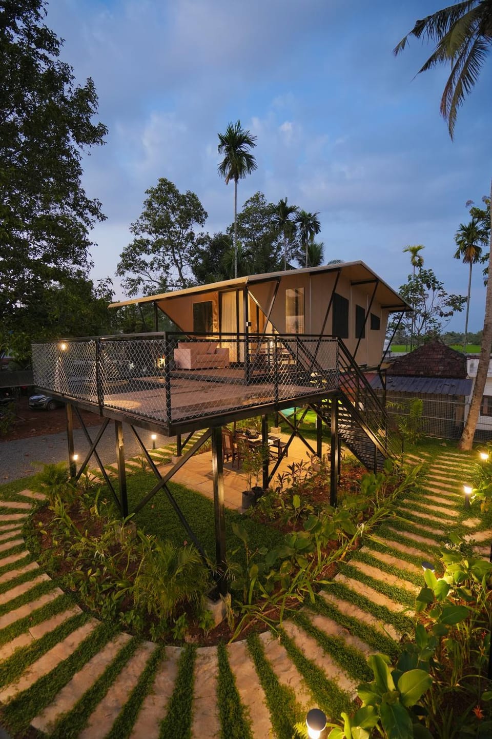 Property building, Garden, Garden view