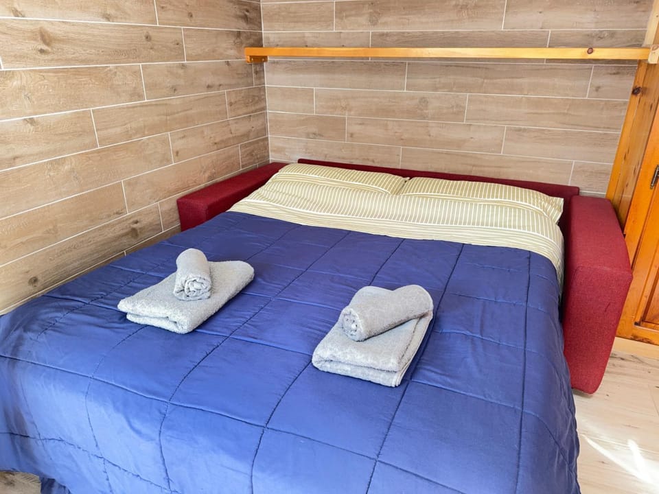 Bed, Photo of the whole room, towels