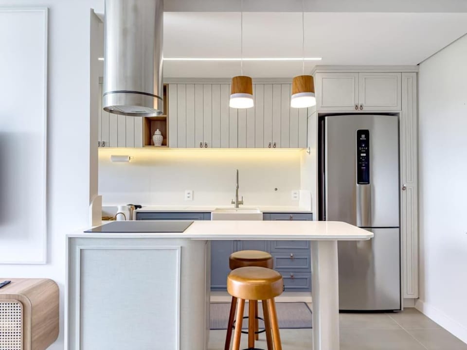 Apê Mykonos|Jurerê|Piscina|Próximo Open Shopping Apartment in Florianopolis