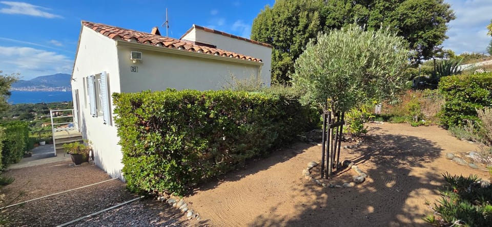 Property building, Natural landscape, Garden, Sea view