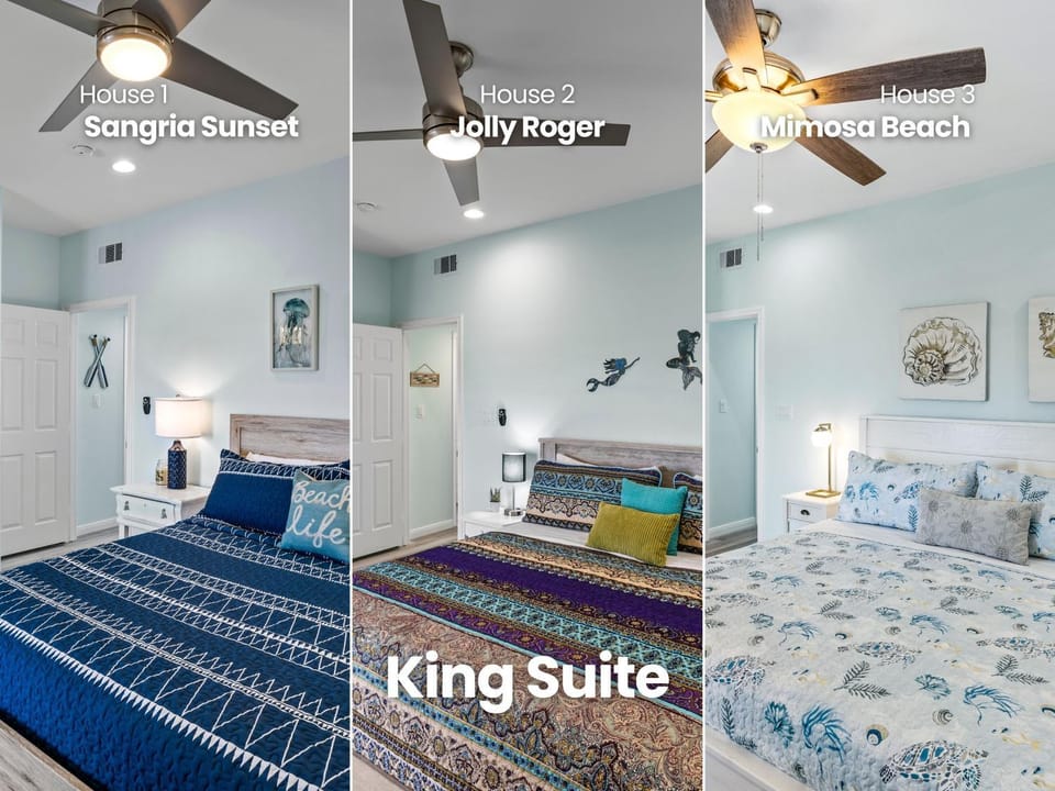 3 Beachfront Homes | 15BR Retreat for 54 Guests House in Bolivar Peninsula
