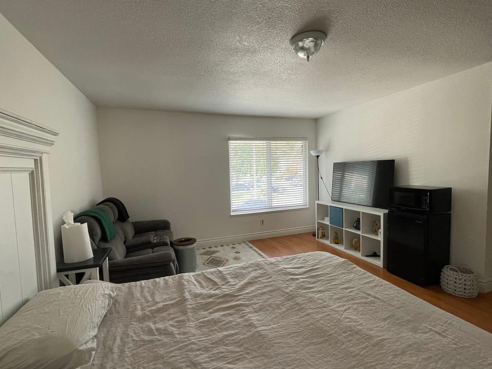 Bed, TV and multimedia, Seating area