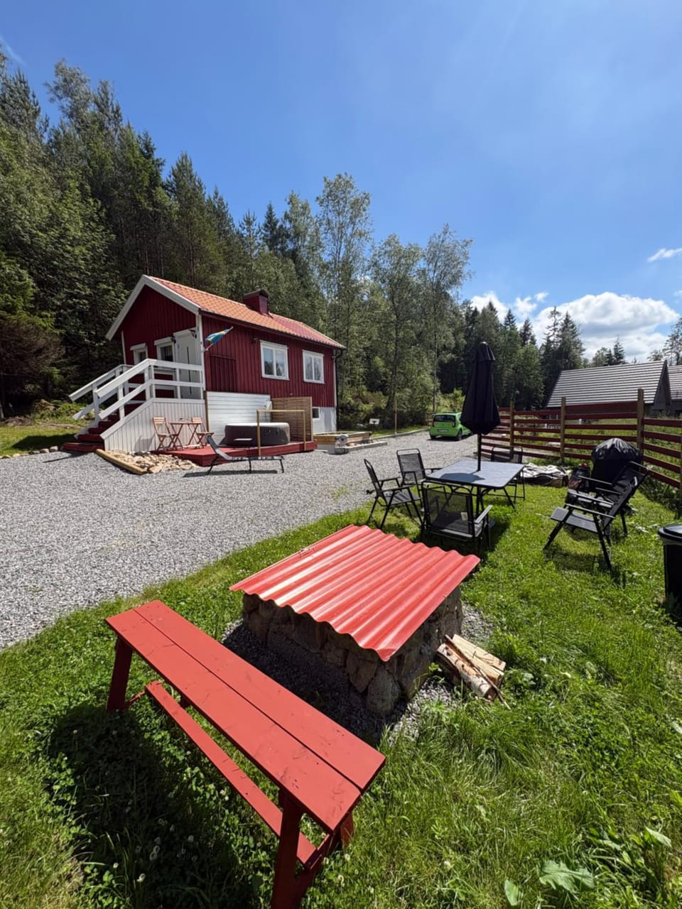 Property building, Day, Natural landscape, BBQ facilities, Garden, Seating area, Garden view