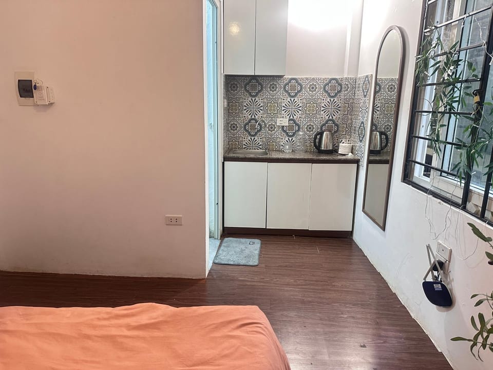 Bed, Kitchen or kitchenette, Photo of the whole room, Bedroom
