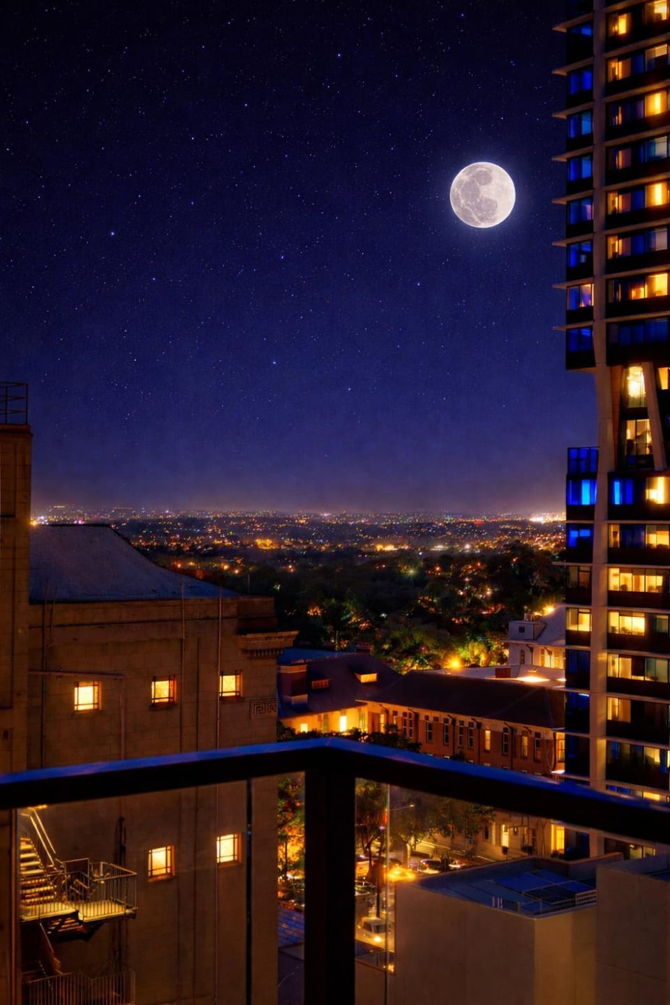 Night, City view