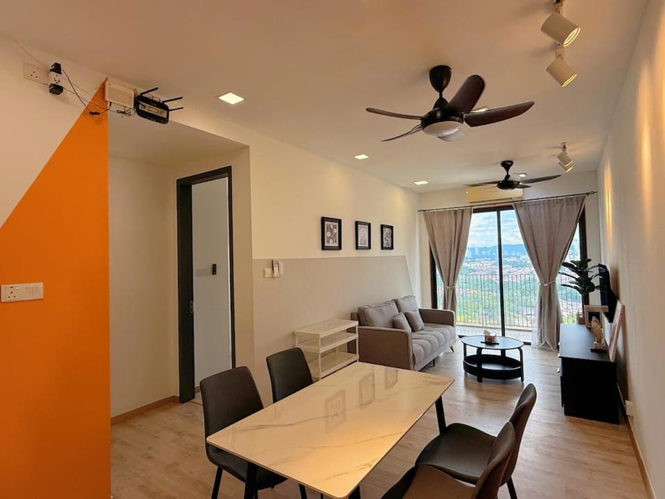 Living room, Photo of the whole room, Seating area, Dining area, air conditioner
