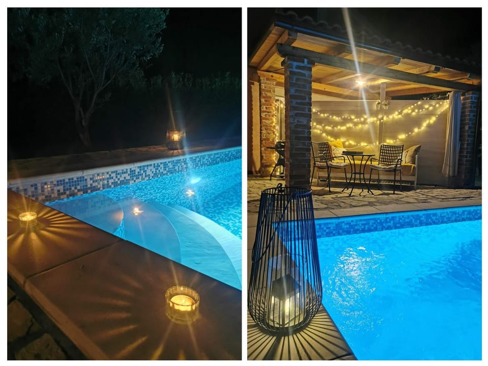 Night, Swimming pool