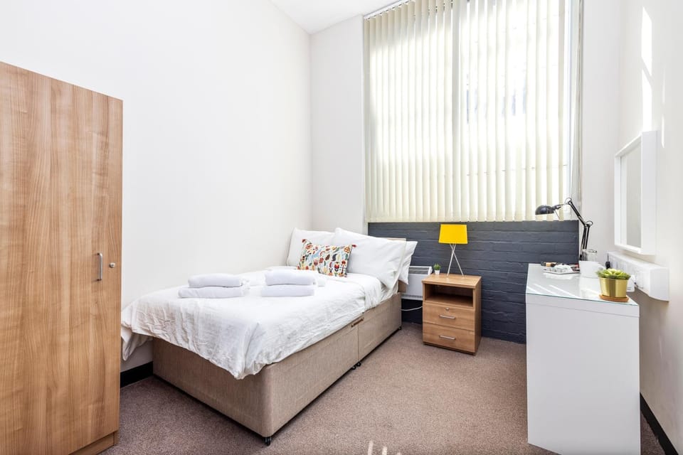 Property building, Bed, wardrobe