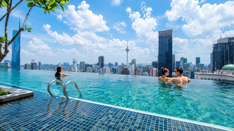 Day, People, Natural landscape, City view, Pool view, Swimming pool