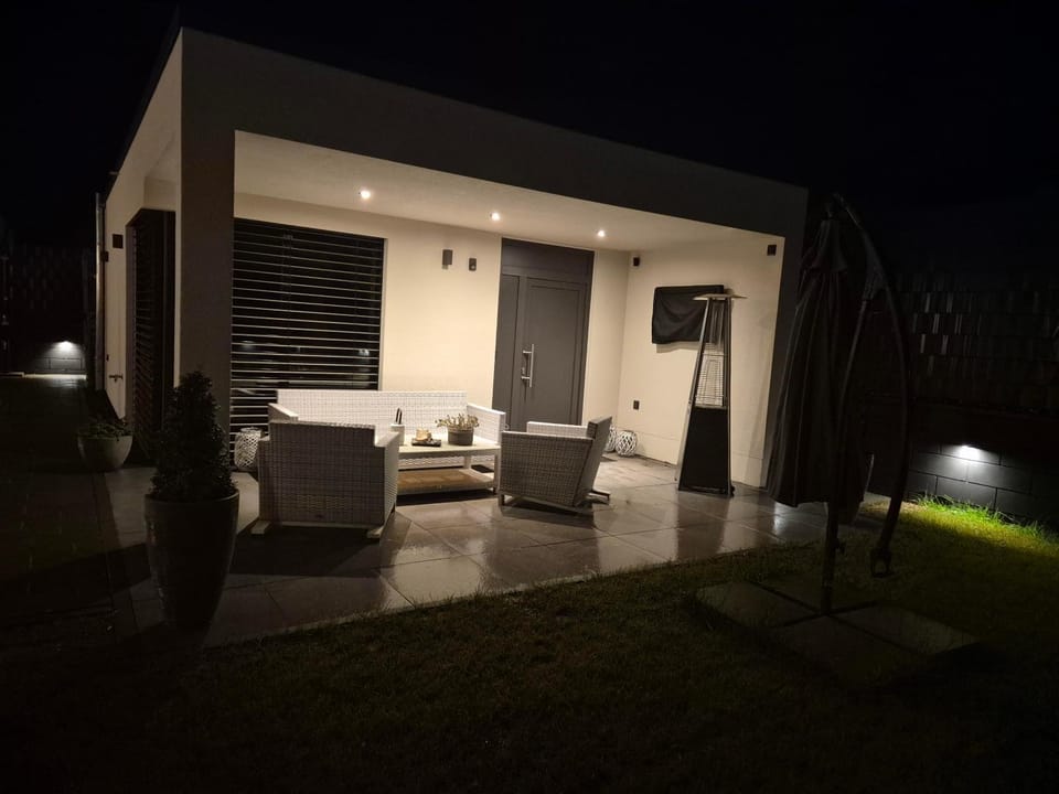 Night, Balcony/Terrace, Seating area