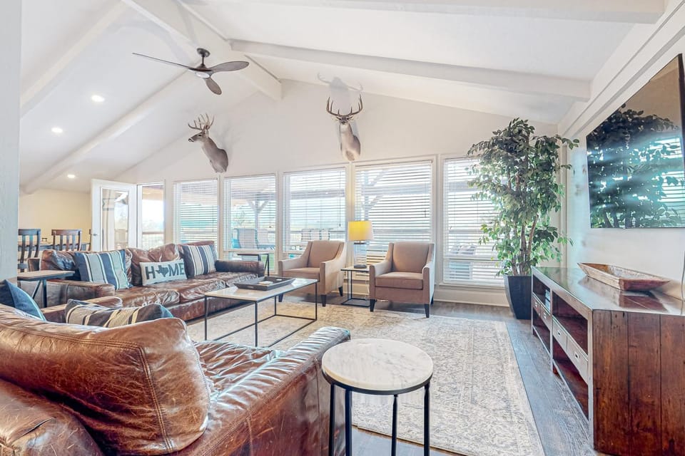 Stunning dog-friendly home with game room, hot tub, water view, & W/D House in Canyon Lake