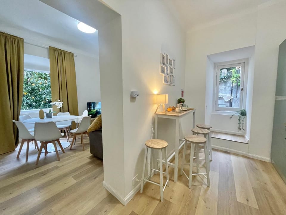 Living room, kitchen