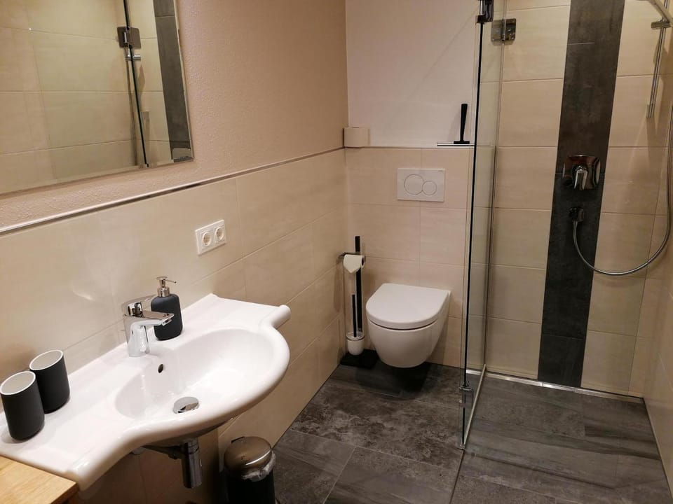 Bathroom, Living room