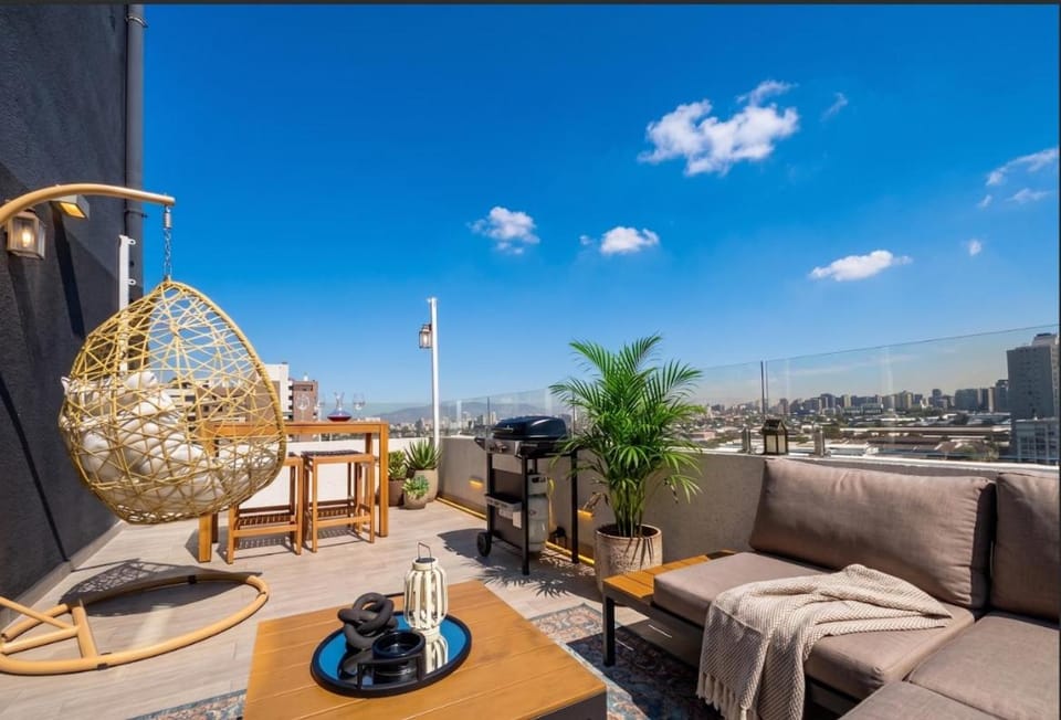 1H1B I Terraza con Vistas a la Ciudad I Ñuñoa Apartment in Santiago