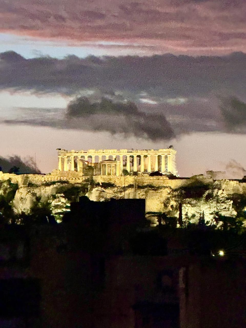 Night, Natural landscape, Landmark view
