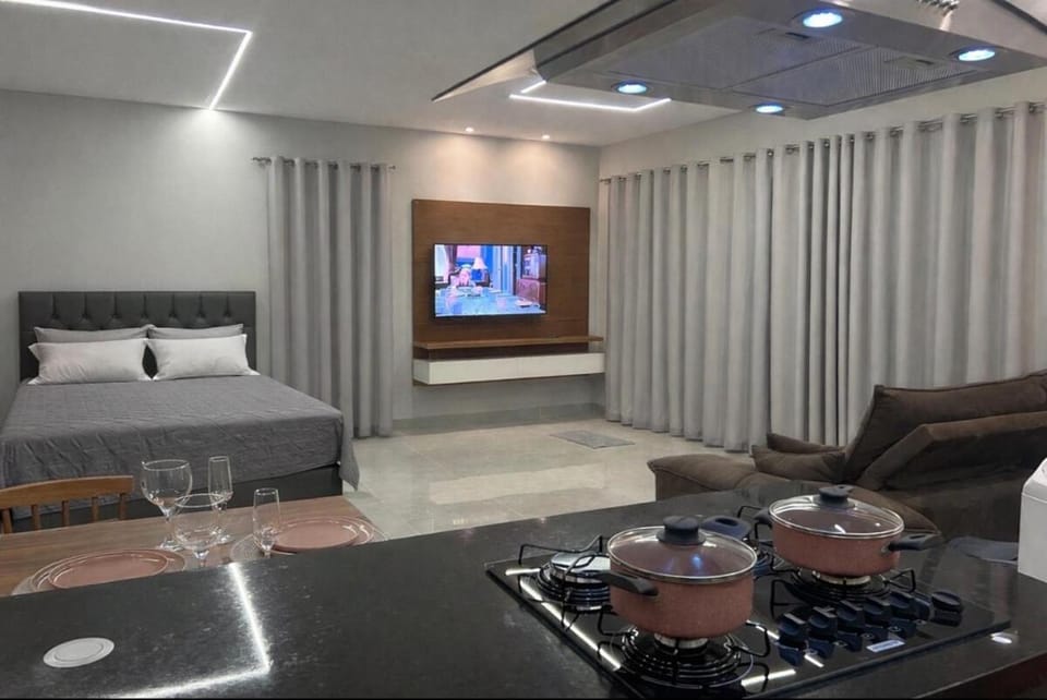 Bed, Living room, Photo of the whole room, air conditioner