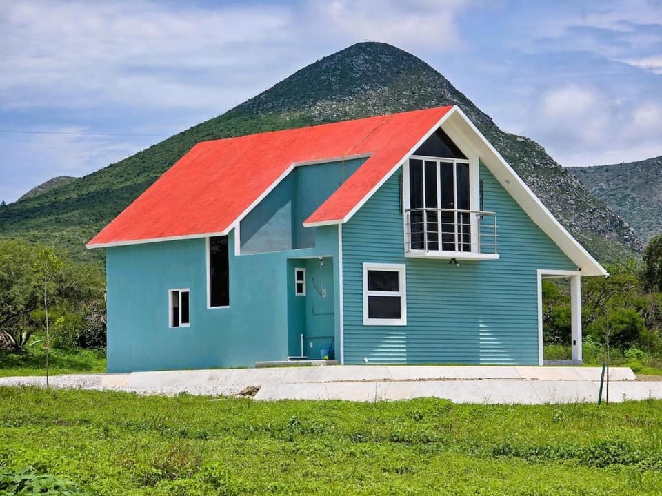 Blue House near Tolantongo Caves Chalet in State of Querétaro