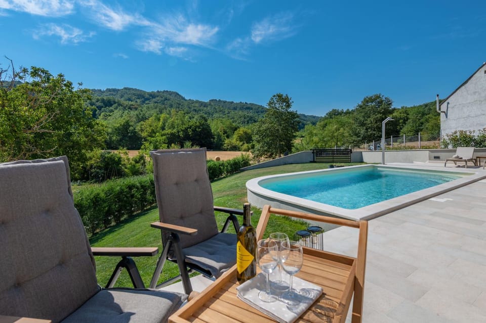Patio, Seating area, Pool view, Swimming pool