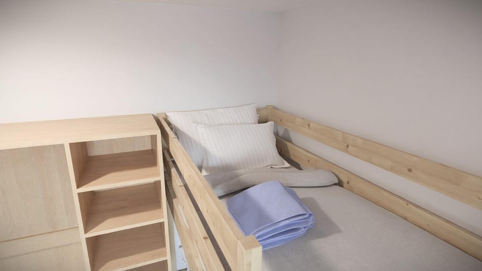 Property building, bunk bed