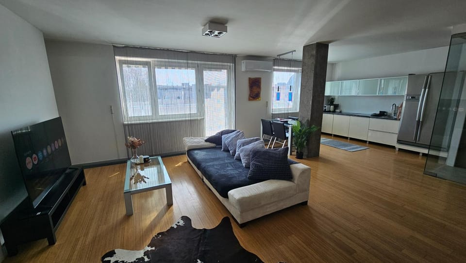 Modern Top Floor Loft, Private Terrace, Near Center & Free Parking Apartment in Bratislava