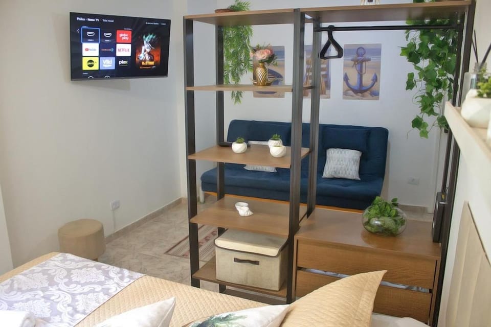 Studio pé na areia Santos -Wifi rápido - vaga rotativa Apartment in Santos