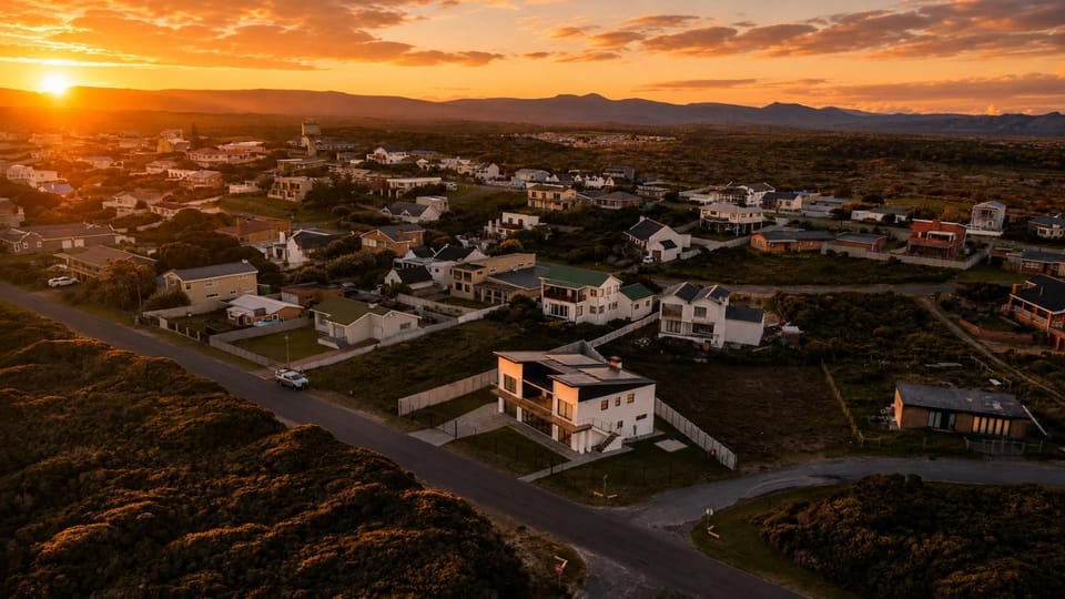 Property building, Neighbourhood, Street view, Sunset