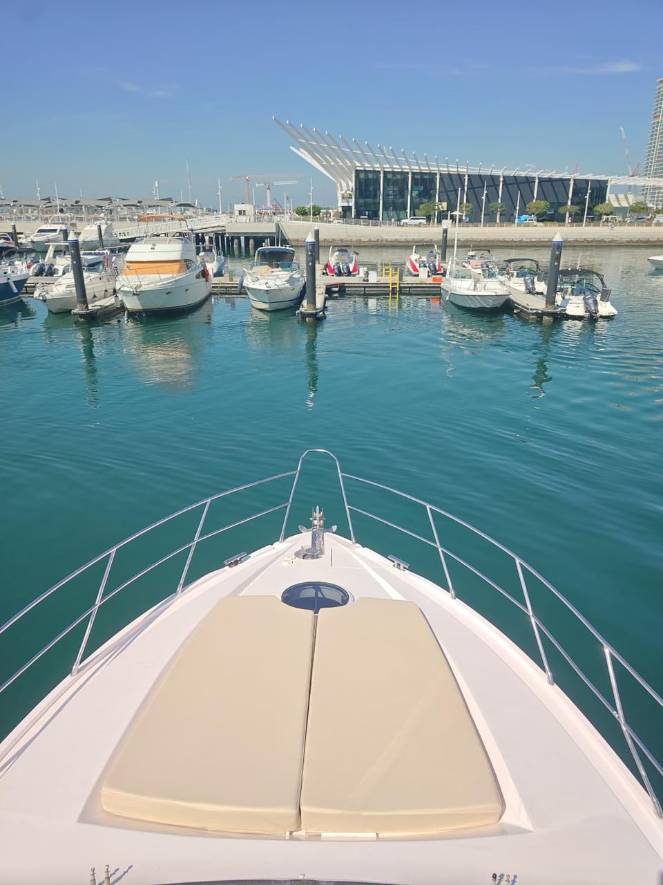 Luxury yacht Stay Dubai Docked boat in Dubai
